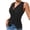 Black, variant on Wenini Women's Vest Blazer Sleeveless Button Down V Neck Casual Slim Tank Top Summer Work Tops, Wine S
