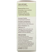 Pranarom Organic Vetiver Essential Oil, Dark Amber/Deep Olive Color