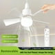 thumbnail image 5 of Ventilador de techo versátil con luz y control remoto, 15.6 pulgadas, 3 colores ajustables, 3000K-6000K, fácil mantenimiento, 5 of 5