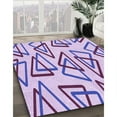 thumbnail image 3 of Ahgly Company Machine Washable Indoor Rectangle Transitional Purple Violet Purple Area Rugs, 2' x 3', 3 of 7