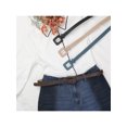 thumbnail image 6 of INSPIRE CHIC Womens 0.8" Width Textured Belts, Fashion Causal Faux Leather Waistband for Jeans Pants Dresses 44.1x0.8"(LxW) Coffee, 6 of 6