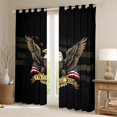 thumbnail image 2 of Manfei Patriotic Eagle Kitchen Curtains,1776-2026 Print Black Out Curtains Pack of 2 (42x63 Each),July 4Th Gifts, 2 of 7