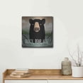 thumbnail image 5 of Luxe Metal Art 'Skinny Dip Black Bear Ale' by Ryan Fowler, Metal Wall Art, 12"x12", 5 of 9