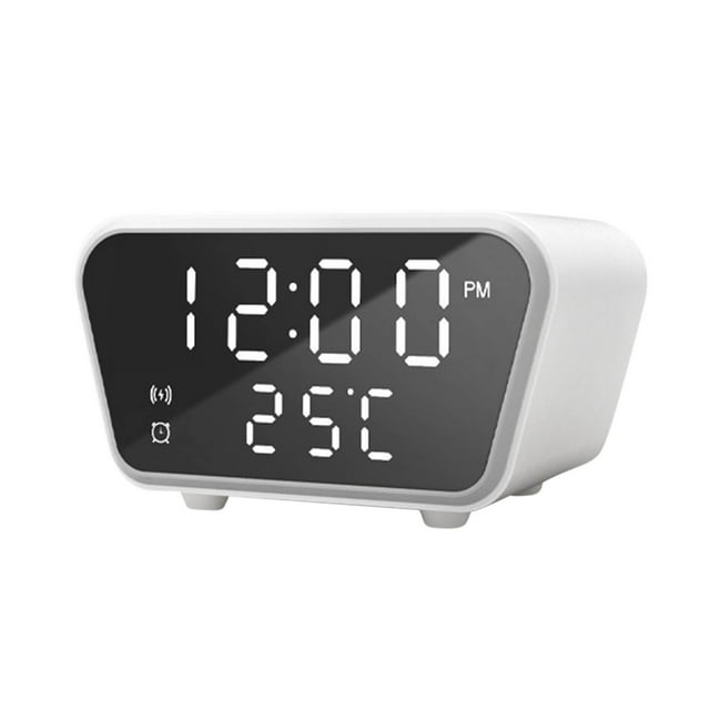 Wireless Charging Station Other Baking and Pastry Tools Wireless Charger Clock Led Digital Alarm Clock Temperature Chargers 15W Fast Wireless Charging Charging Station Desktop Clocks