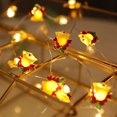 thumbnail image 2 of led copper wire lamp christmas fastener copper wire lamp santa claus snowman elk festival decoration light string christmas lights, 2 of 5