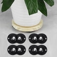 thumbnail image 6 of 4pcs Furniture Caster Self-adhesive Universal Wheel Hardware (Double Ball Black) Kitchen Gadgets, 6 of 6