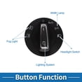 thumbnail image 4 of Interruptor de faros Unique Bargains para VW Polo 1.0 2014-2017 para VW Polo 1.6 TDI 2009-2014 Interruptor de atenuador de faros No. ELP0101/5G0941431AF 1 pieza, 4 of 7