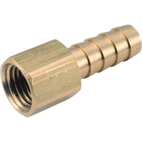 Anderson Metals Corp. Hose to Pipe Insert Fitting, Brass Barb Insert - 1/2 Hose x 1/2 FPT