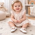 thumbnail image 4 of Meckior 2 Pairs Baby Girls Dress Shoes Infant Mary Jane Bowknot Flats Non-Slip Sole Princess Shoes for Newborn 3-18 Months, 4 of 8