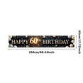 thumbnail image 1 of Elegant Design Happy 60th Birthday Banner Festive Decoration Glitter Theme Party Backdrop for Milestone Celebration Anniversary Indoor Decor, 1 of 7