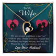 thumbnail image 4 of To My Wife We Are a Team Forever Necklace w Message Card, 4 of 20