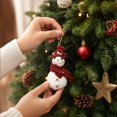 thumbnail image 5 of Qjidjing 2Pcs Christmas Tree Snowman Ornaments, Xmas Hanging Pendant Accessories, for Christmas Tree, Home Wall, Holiday Party Decor, 5 of 7
