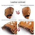 thumbnail image 3 of brown 10.5 inch Softball Glove Baseball Gloves Ball Catching for Adult &Youth, 3 of 5