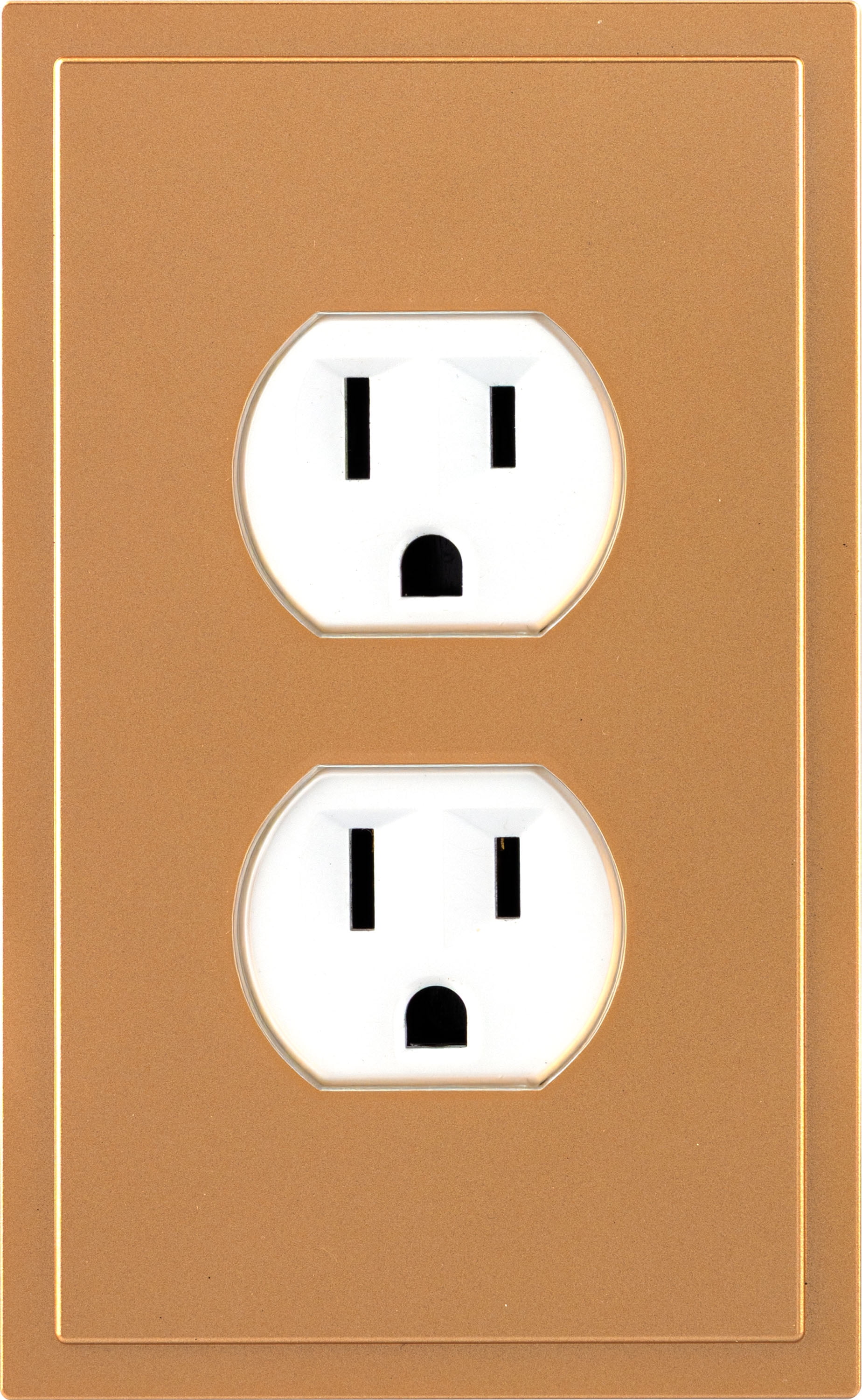 Ultra Pro Screwless Wallplate, Duplex Receptacle, Outlet Plate, Brushed Bronze