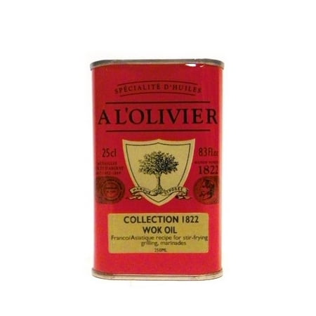 A L'Olivier Wok Olive Oil Tin, 8.3 oz