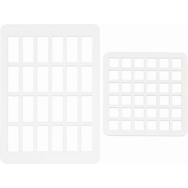 Plantillas rectangulares para muestras (2 unidades), plantillas acrílicas para dibujo, pintura, tela, paredes, manualidades, papel, decoración del hogar, 21 x 14,5 cm (8,26 x 5,7 pulgadas).