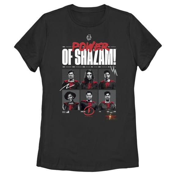 Women's Shazam! Fury of the Gods Power of Shazam  Graphic Tee Black Large