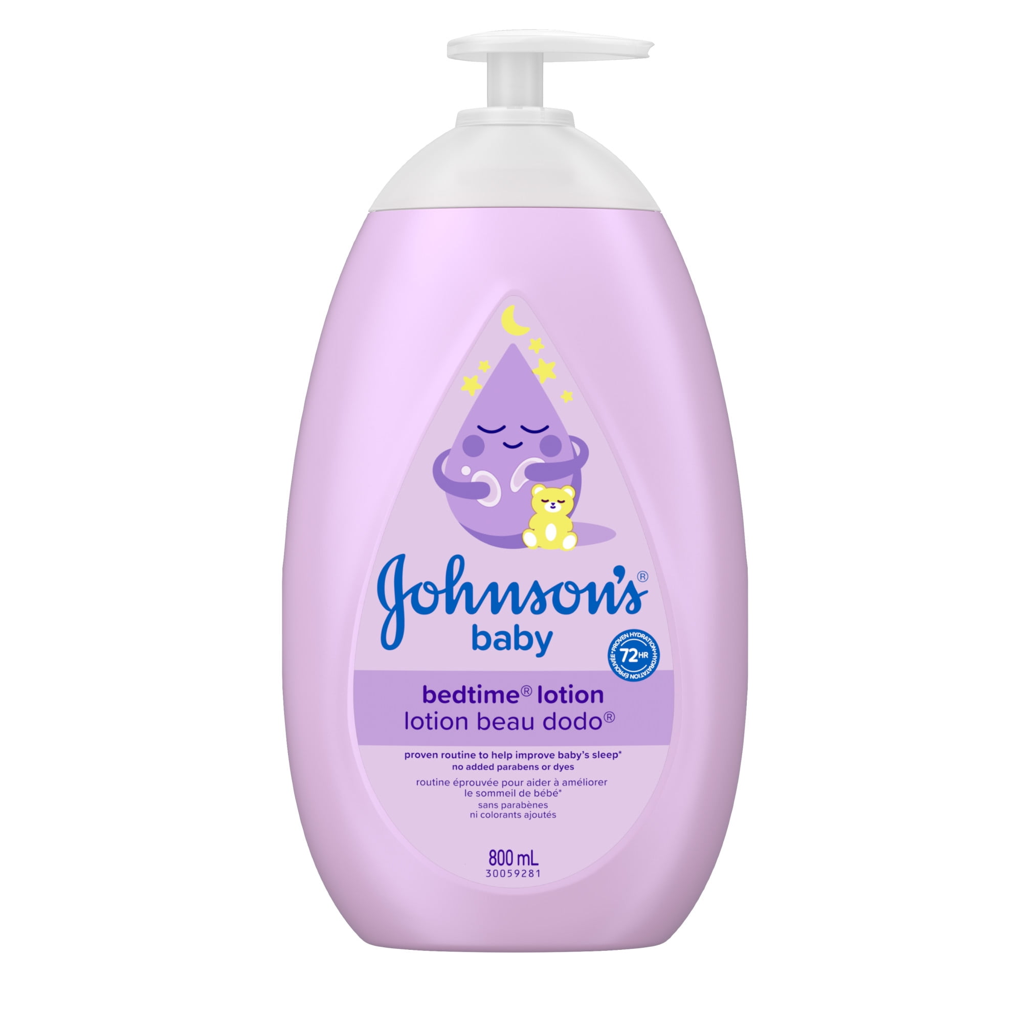 Johnson's Baby Bedtime Moisturizing Lotion and Cream for Dry Skin, 800 ml, 800 mL