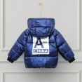 thumbnail image 5 of Kids Girl Boy Hoodie Coat Toddler Warm Shiny Puffer Jacket Snowsuits 2-8T, 5 of 8