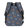 thumbnail image 4 of Rateoe Squirrel And Snowflakes Pattern Casual Backpack for School, Work, Travel – Adjustable Straps, Multiple Compartments – Ergonomic Design, Fits Laptops and Tablets, 4 of 5