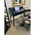 thumbnail image 5 of Solid Acacia Desk with Charging Station Black, 5 of 5