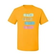 thumbnail image 2 of Positive Vibe Be Kind Brave Thankful Be Yourself Inspirational/Christian Men's Graphic T-Shirt, Gold, Medium, 2 of 3