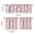 thumbnail image 6 of Kitchen Curtains 24 Inch Short - 3 Panel Set with Cute Cat Paw Pattern, Rod Pocket Window Curtain, 100% Polyester for Pet Lovers Farmhouse, Cafe, Kitchen, Bedroom, Easy Wash, 6 of 6