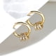 thumbnail image 2 of XWSHYW Pendientes Pendientes de Círculos Chapados En Plata de Circonita Cúbica, Pendientes de Joyería Magníficos para Fiesta de Graduación, Regalo, 2 of 7