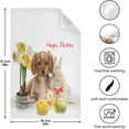 thumbnail image 5 of Spaniel Rabbit Kitchen Tea Towels Set of 4 Absorbent Hand Dish Towels, Happy Eatser Dishcloths Lint-Free 18x28 Inch Fast Drying for Cooking Baking Home Clean, 5 of 7