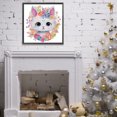 thumbnail image 4 of 5D DIY parcial especial en forma de taladro diamante pintura flor gato kit decoración 30x30cm, 4 of 9