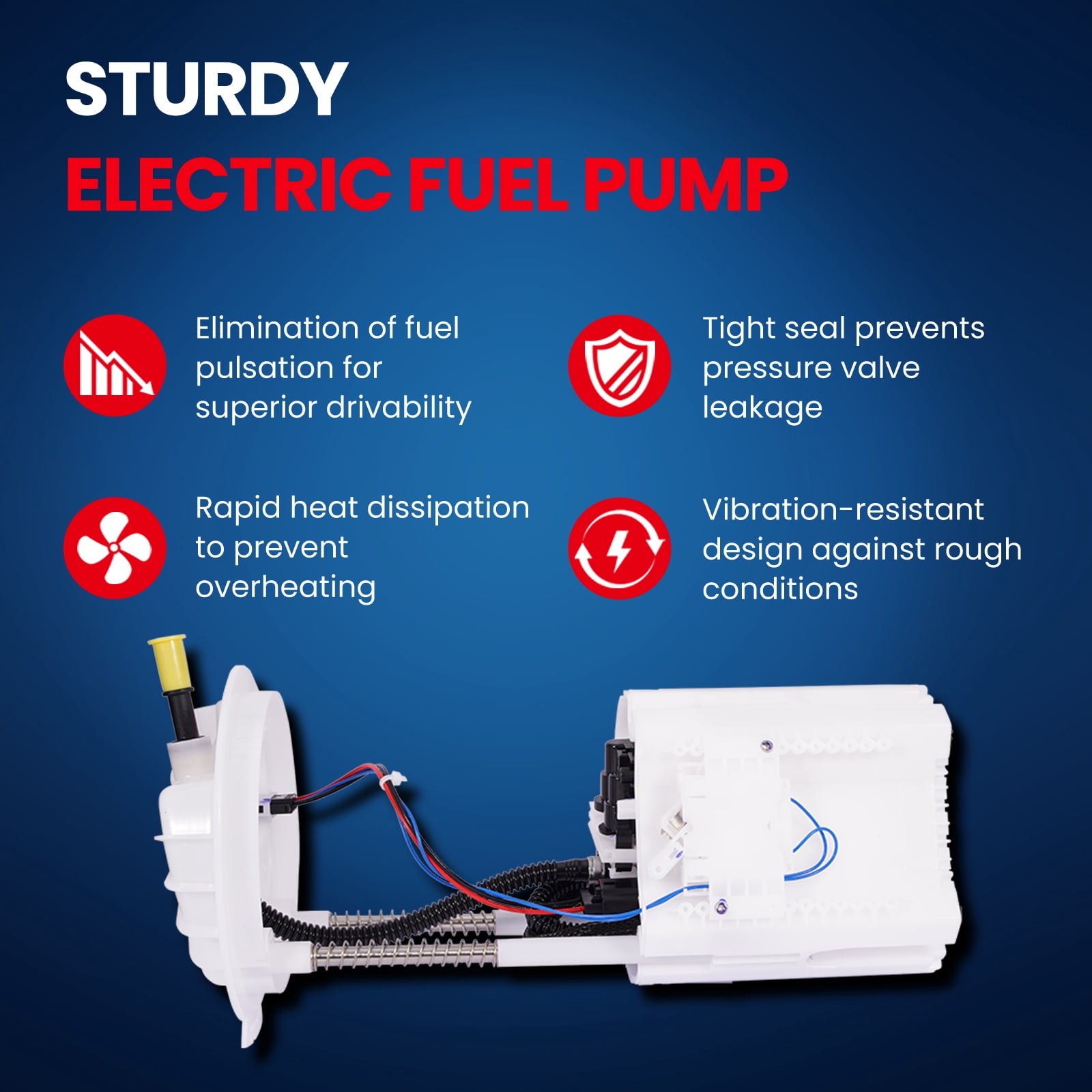 MOCA AUTOPARTS E7219M Fuel Pump Module Assembly for 2007-2011 Dodge Nitro 3.7L 4.0L & 2008-2012 Jeep Liberty 3.7L