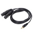 thumbnail image 1 of Microphone Cord, Environmental  XLR To 3.5mm Y Splitter Cable  for Live Performance for Studio, 1 of 7