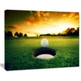 thumbnail image 1 of Tableau sur toile imprimée Design Art Paysage Balle de Golf, 1 of 2