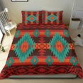 thumbnail image 4 of Nativo Americano Rojo Geométrico Patrón Juego de Cama Lt10, 4 of 6