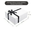thumbnail image 6 of JiaWei World Gift Box 17.7x14.5x7 inches, Magnetic Gift Box with Ribbon for Christmas, Wedding, Birthday, 6 of 7