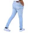 thumbnail image 3 of Pantalón de mezclilla stretch John Silver  Corte skinny Color azul claro blinch, 3 of 5