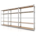 thumbnail image 1 of Costway 3 PCS 5 Tier Adjustable Garage Shelving Unit with 2200 lbs Max Load for Warehouse Silver, 1 of 8
