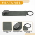 thumbnail image 5 of Unique Bargains 1 Pcs Universal Car Seat Headrest Hook for Most Car, SUV, Truck Car Seat Back Organizer Hooks Sturdy Faux Leather Metal Deep Gray 7.2"x1.57", 5 of 7