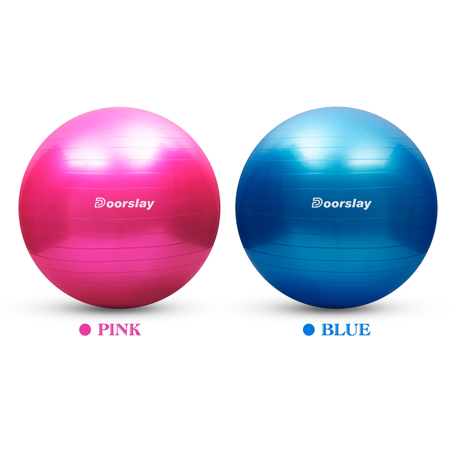 Anti burst Yoga Ball 55cm 65cm 75cm Stability Balance Ball Pilates Barre Physical Fitness Exercise Ball with Air Pump