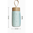 thumbnail image 4 of Mini botella de agua aislada de doble pared al vacío de acero inoxidable, lindas tazas de viaje portátiles, botellas termo deportivas a prueba de fugas (verde), 4 of 5