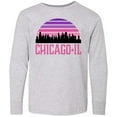 thumbnail image 3 of Inktastic Chicago Gifts Souvenirs for Kids Long Sleeve Youth T-Shirt, 3 of 5