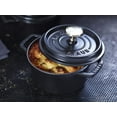 thumbnail image 5 of STAUB Cast Iron Dutch Oven 0.75-qt Round Cocotte, Made in France, Serves 1, Matte Black, 5 of 14