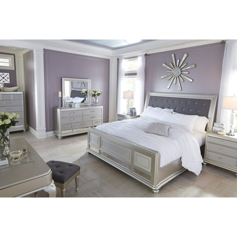 Coralayne silver 2024 5 drawer chest