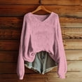 thumbnail image 5 of Bovemsi Womens Sweaters Cozy Knitted Pullover Sweater For Women Fashion Long Sleeve Crewneck Winter Top Daily Going Out Business Casual Sweaters, 5 of 5