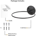 thumbnail image 3 of Wall Mounted Ball Storage Sports Ball Holder Rack Display Storage Steel (Black), 3 of 5