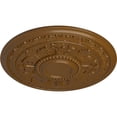 thumbnail image 3 of 30 5/8"OD x 2 1/2"P Tellson Ceiling Medallion (Fits Canopies up to 6 3/4"), Hand-Painted Smokey Topaz, 3 of 7