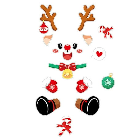 

IMSHIE Creative Christmas Fridge Magnets Snowman Refrigerator Stickers DIY Christmas Magnet Stickers Tree/Elk/Santa Stickers Magnetic Christmas Ornaments for Home Office Cabinets liberal