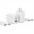 thumbnail image 1 of Anker 20W 1A1C + C-C Cable Bundle White, 1 of 6