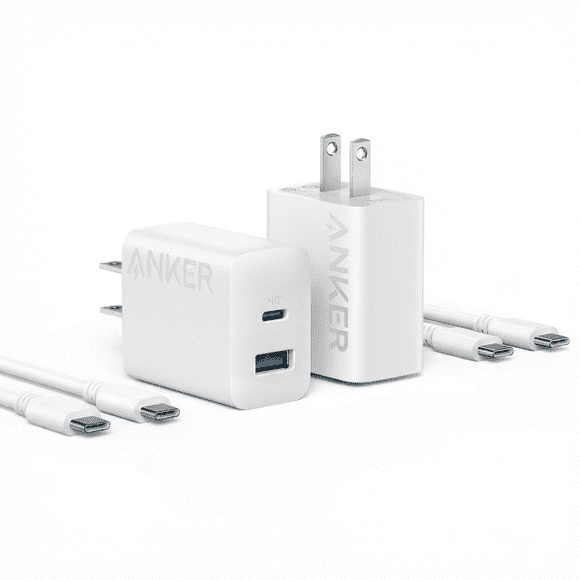 Anker 20W 1A1C + C-C Cable Bundle White