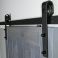 thumbnail image 4 of Ageless Iron Bd_Kit_Flpull Rustic Black Iron 78-3/4" Barn Door / Sliding Door Hardware, 4 of 5